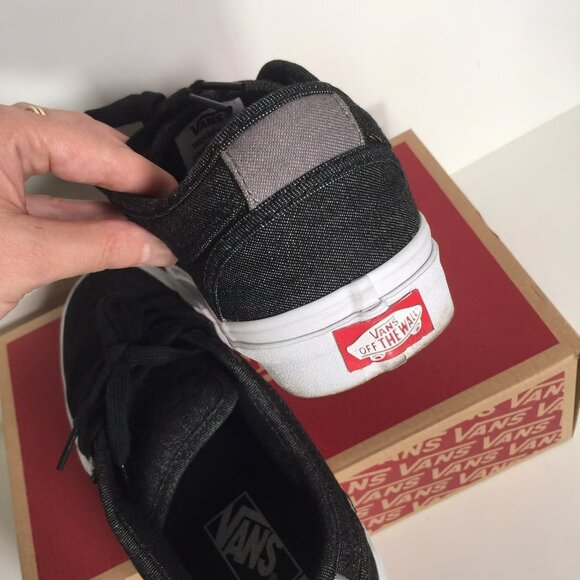 Vans Chukka Low Denim Black Sneakers 6.5 - Picture 3 of 7